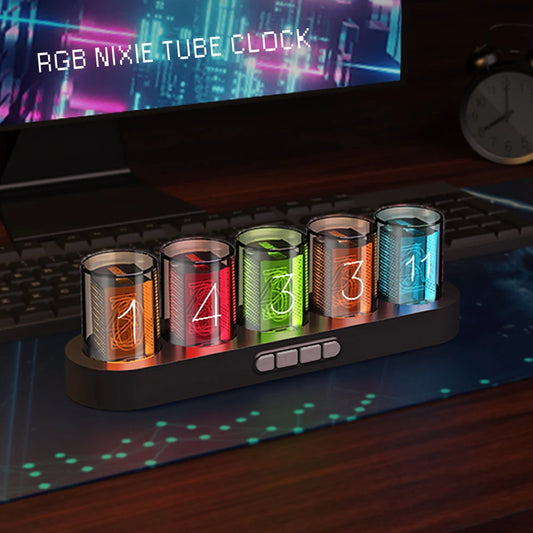 RGB Nixie Tube Clock for Game Room